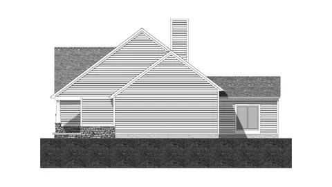 The Springdale house plan, exterior view 2